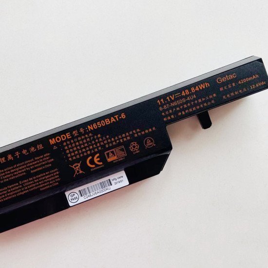 Replacement Clevo 6-87-N650S-4UF1 N650BAT-6 battery