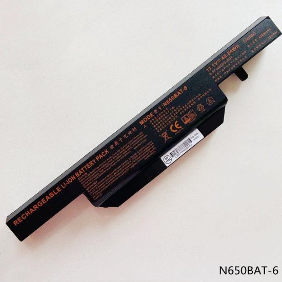 Replacement Clevo 6-87-N650S-4UF1 N650BAT-6 battery