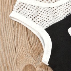 Summer mesh girls sports vest suit 