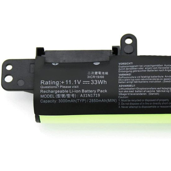 A31N1719 33Wh Battery For Asus VivoBook F507UB F507UA-BR220T