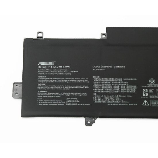 Asus C31N1602 UX330UA-1A UX330UA-1B UX330UA UX330UA Battery