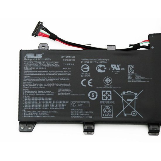C41N1533 Battery For Asus Zenbook UX560UX Q534UX-B Q534UX
