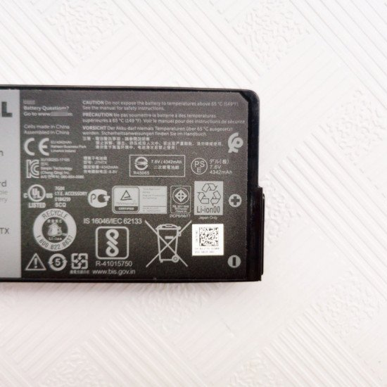 J7HTX Battery For Dell Latitude 7202 7212 Rugged Extreme