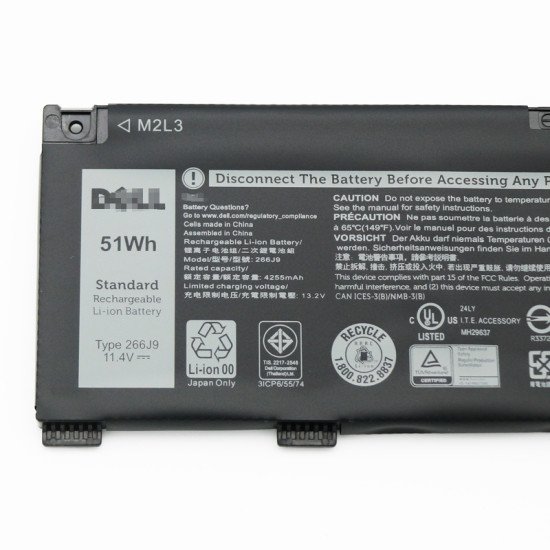 266J9 Battery For Dell Inspiron G3 15 3590-1132F 15PR-1865W