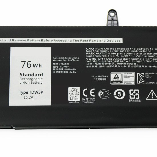 TDW5P Battery For Dell Alienware 13 R3 ALW13ED-2608