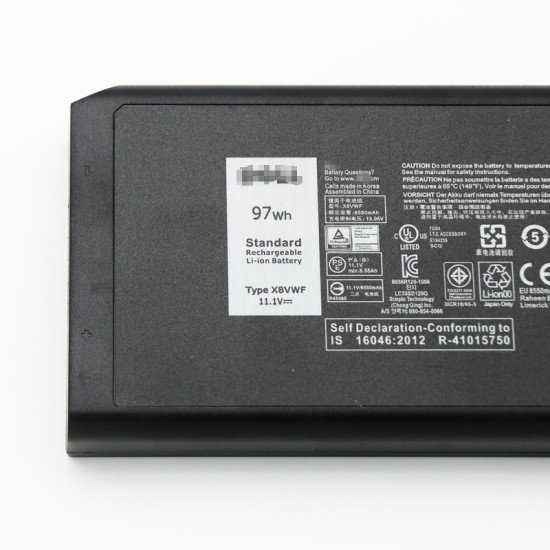 X8VWF 97Wh Battery for Dell Latitude E5404 E7404 P45G 4XKN5